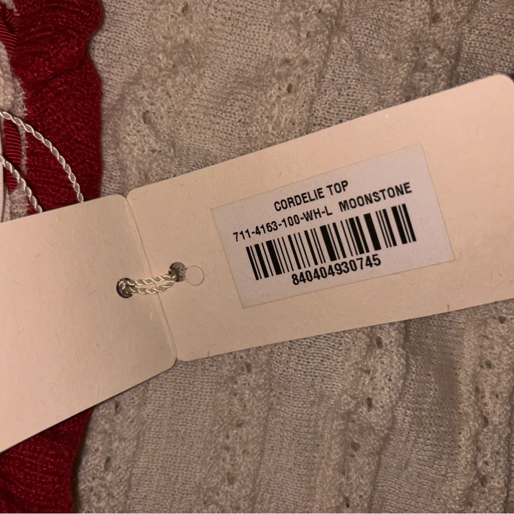 NWT Doen Cordelie Top in Moonstone and Wild Cherry /Large/ - Picture 7 of 8